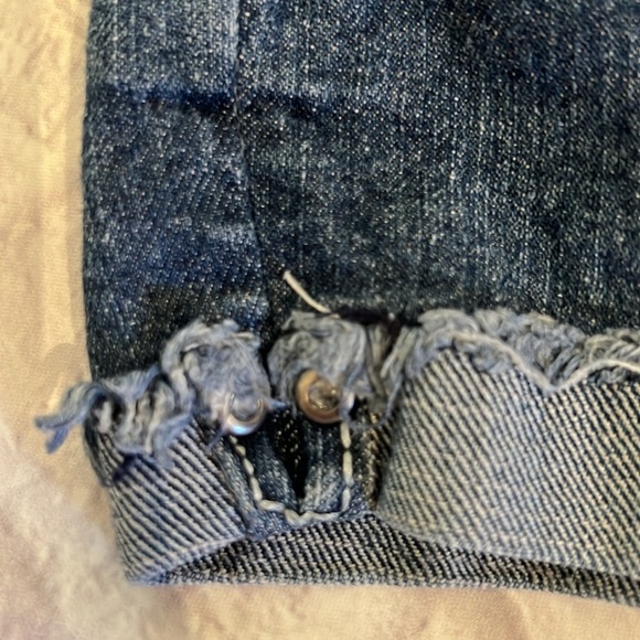 y2k denim low rise micro mini shorts Size 5 - Picture 5 of 9